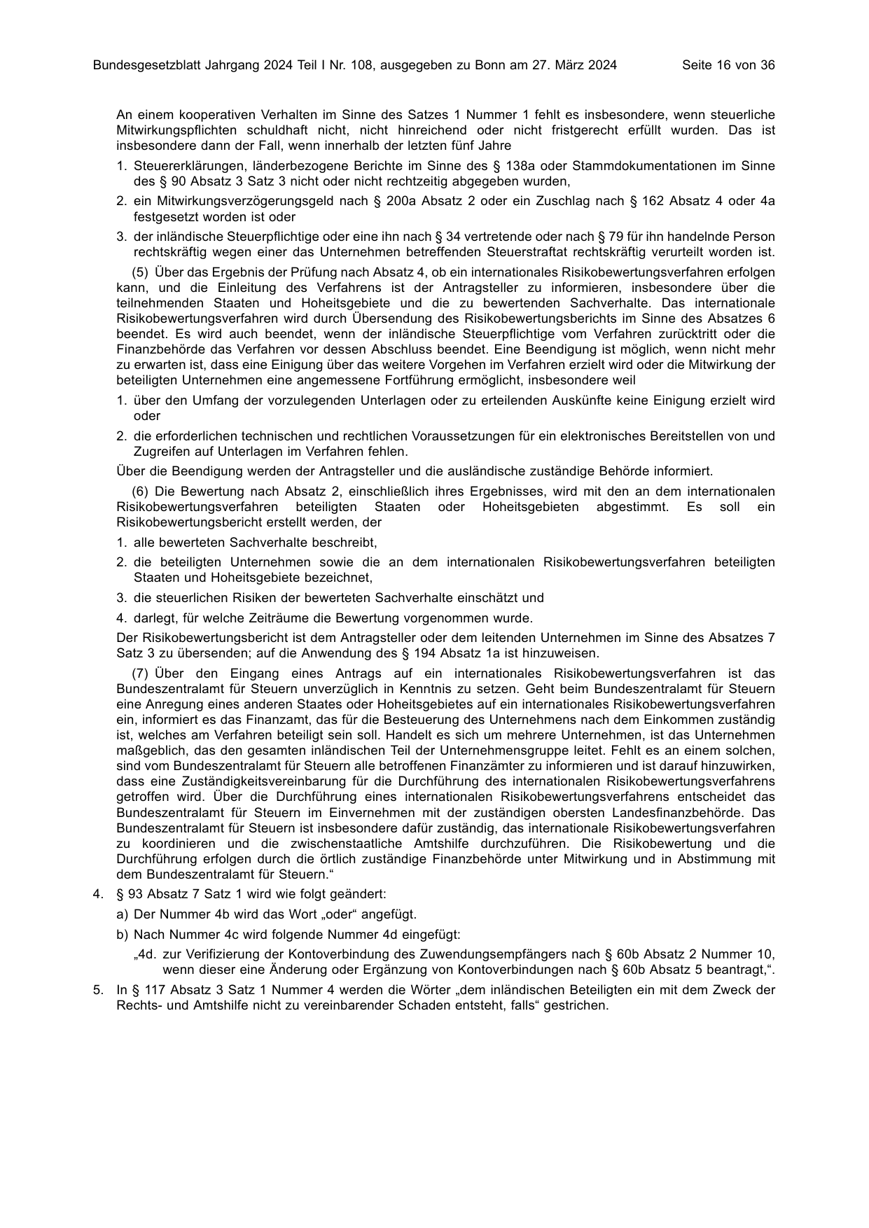 BGBl. 2024, Seite 16 — Originalseite als Abbildung