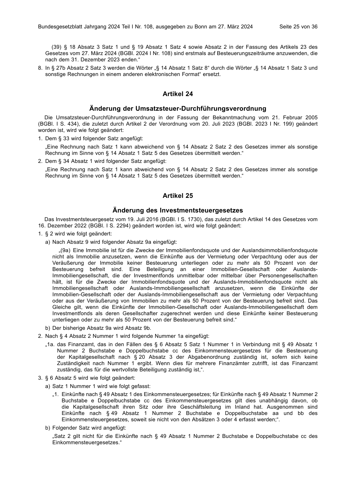 BGBl. 2024, Seite 25 — Originalseite als Abbildung