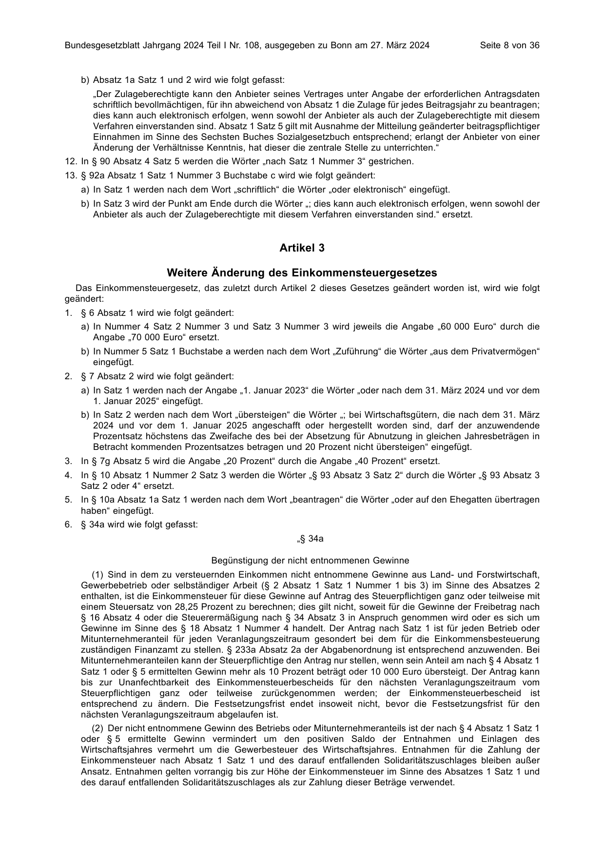 BGBl. 2024, Seite 8 — Originalseite als Abbildung