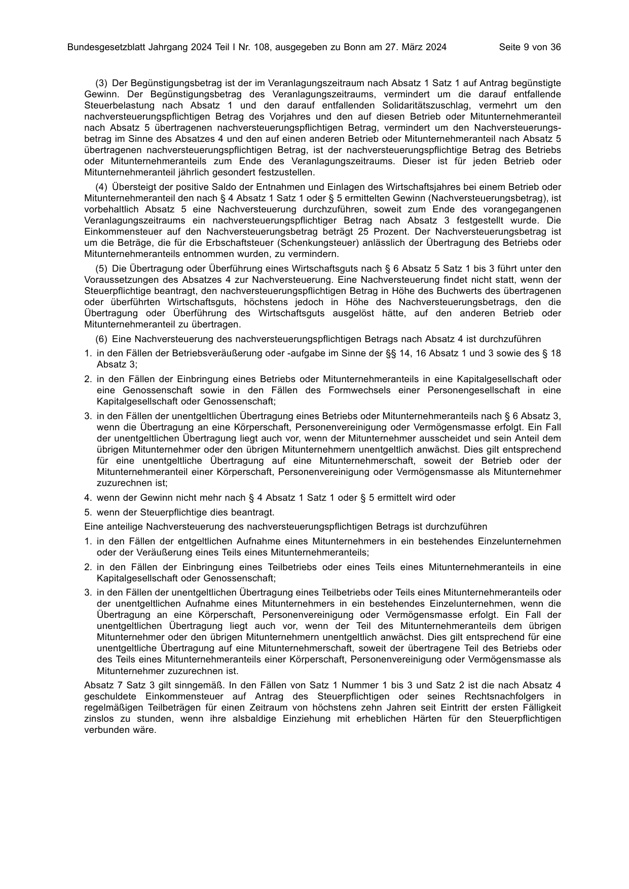 BGBl. 2024, Seite 9 — Originalseite als Abbildung