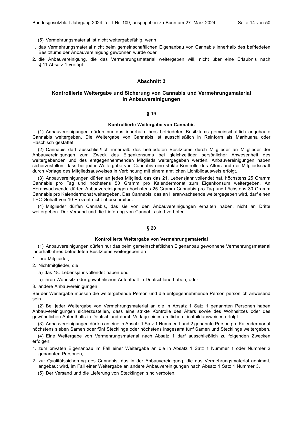 BGBl. 2024, Seite 14 — Originalseite als Abbildung