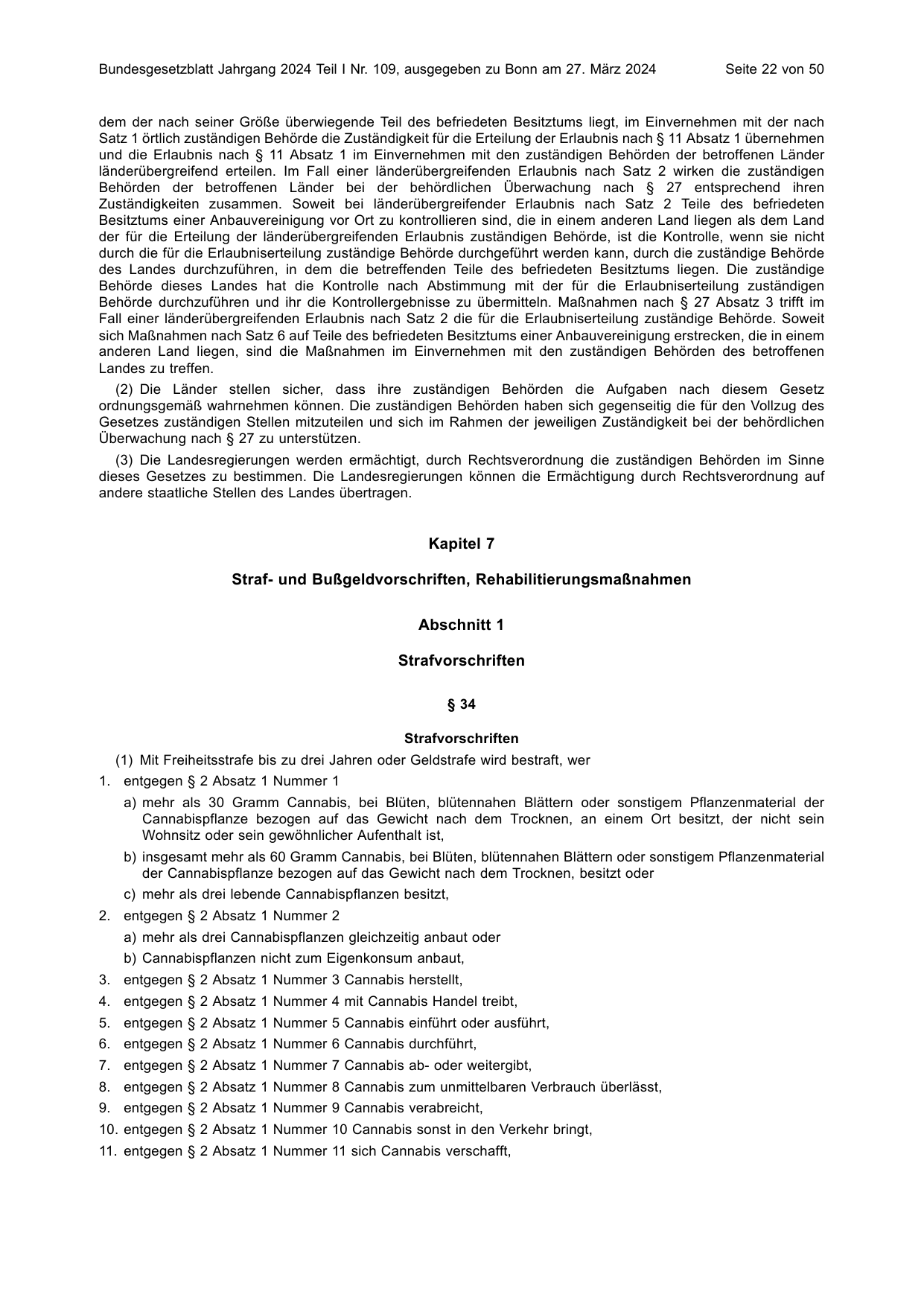 BGBl. 2024, Seite 22 — Originalseite als Abbildung