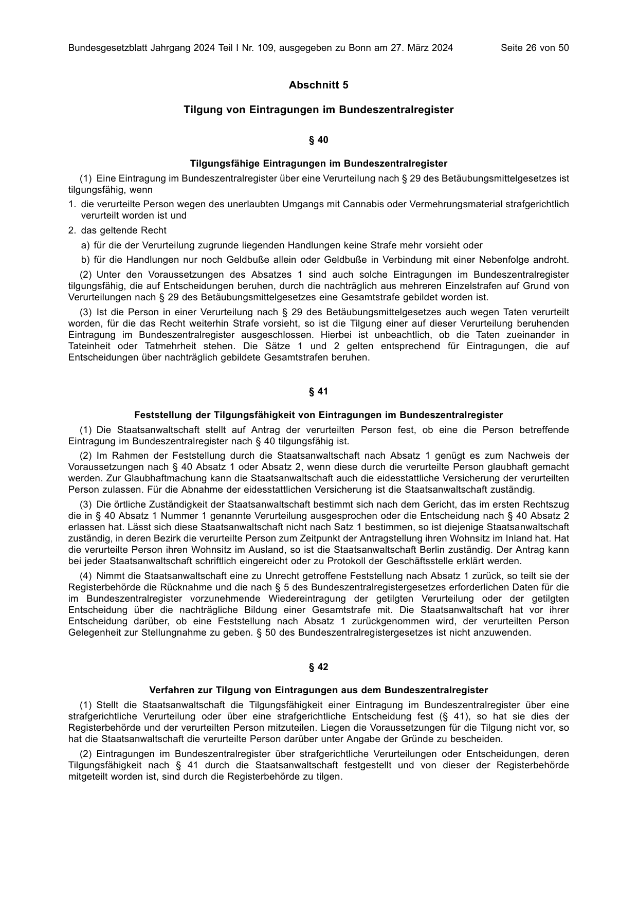 BGBl. 2024, Seite 26 — Originalseite als Abbildung