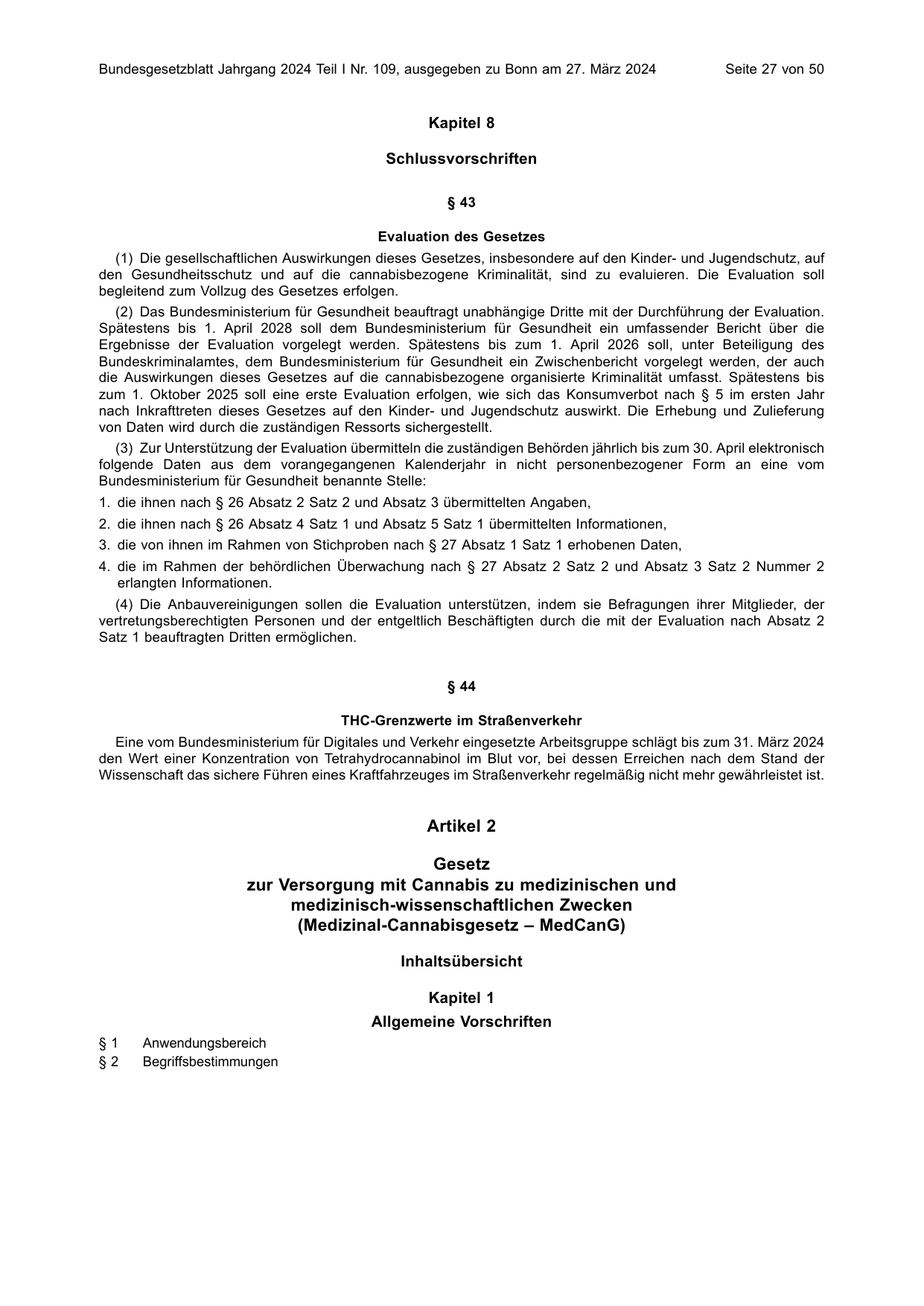 BGBl. 2024, Seite 27 — Originalseite als Abbildung