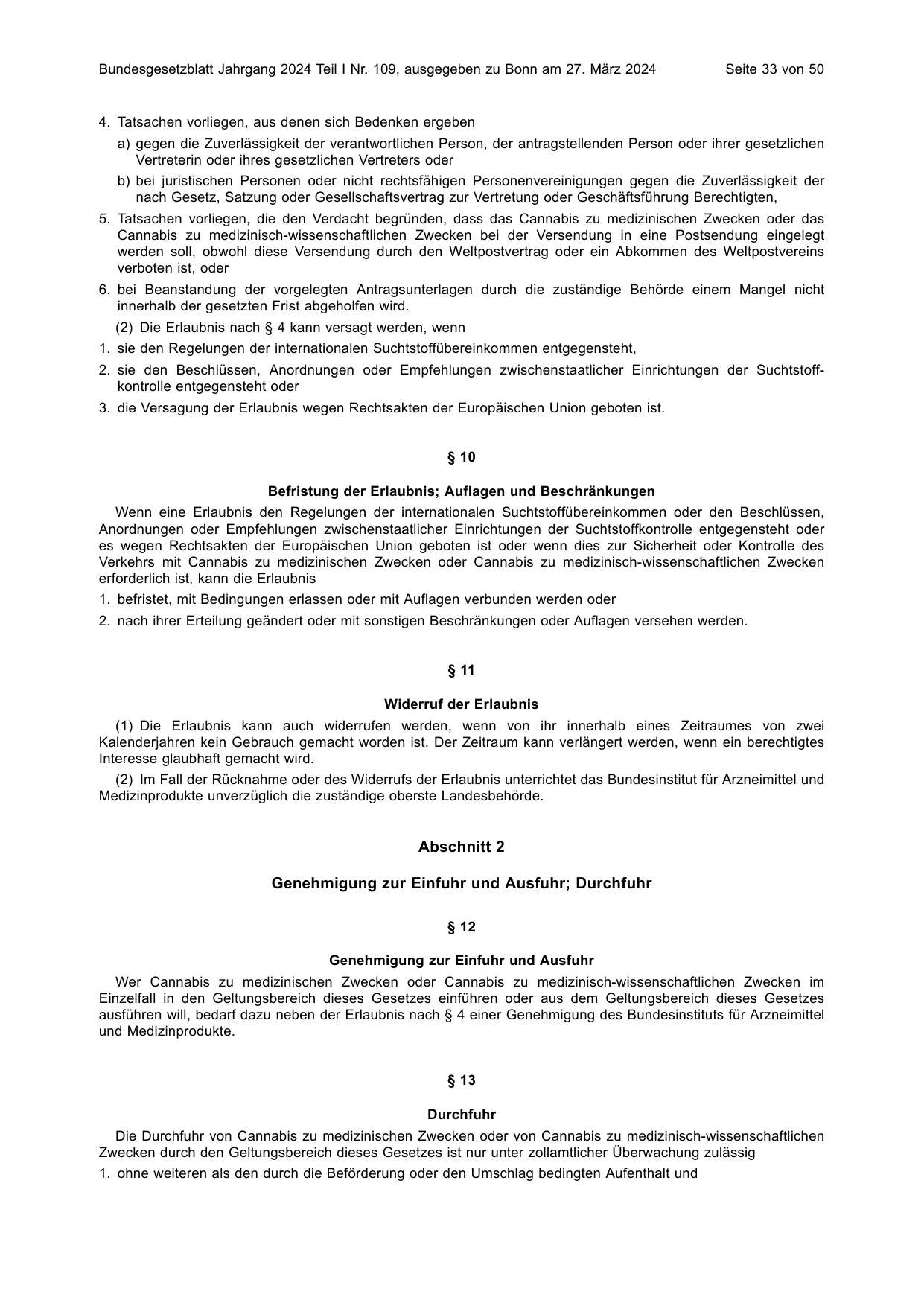 BGBl. 2024, Seite 33 — Originalseite als Abbildung