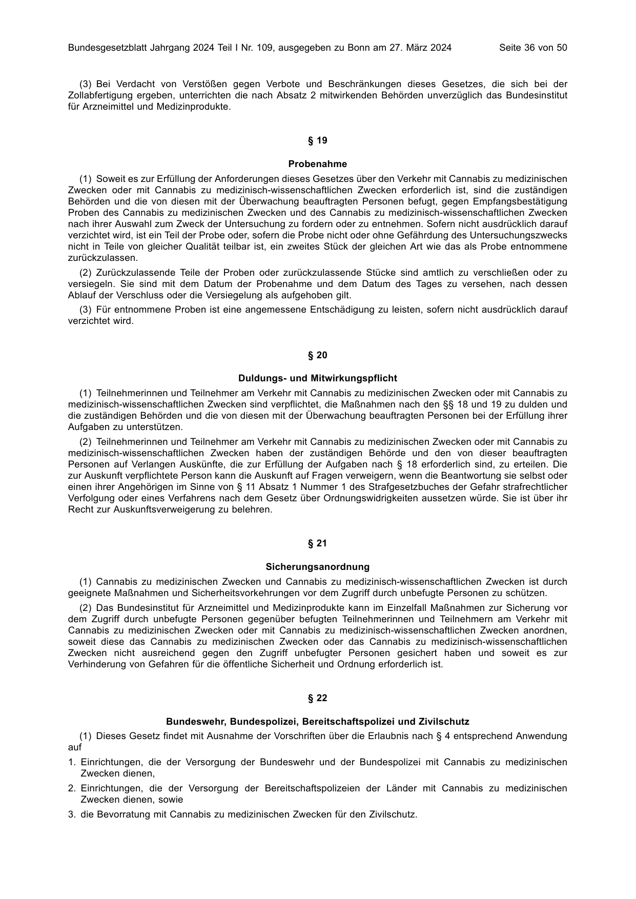 BGBl. 2024, Seite 36 — Originalseite als Abbildung
