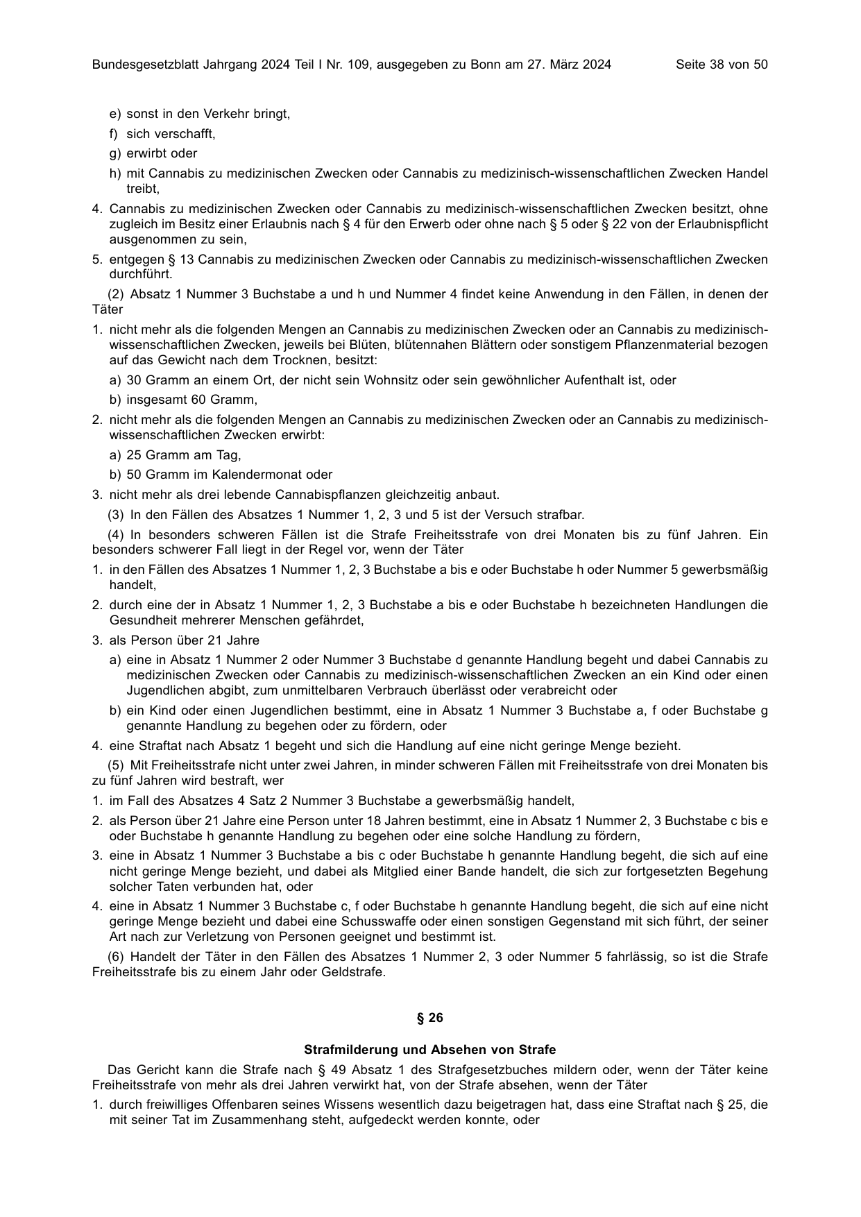 BGBl. 2024, Seite 38 — Originalseite als Abbildung