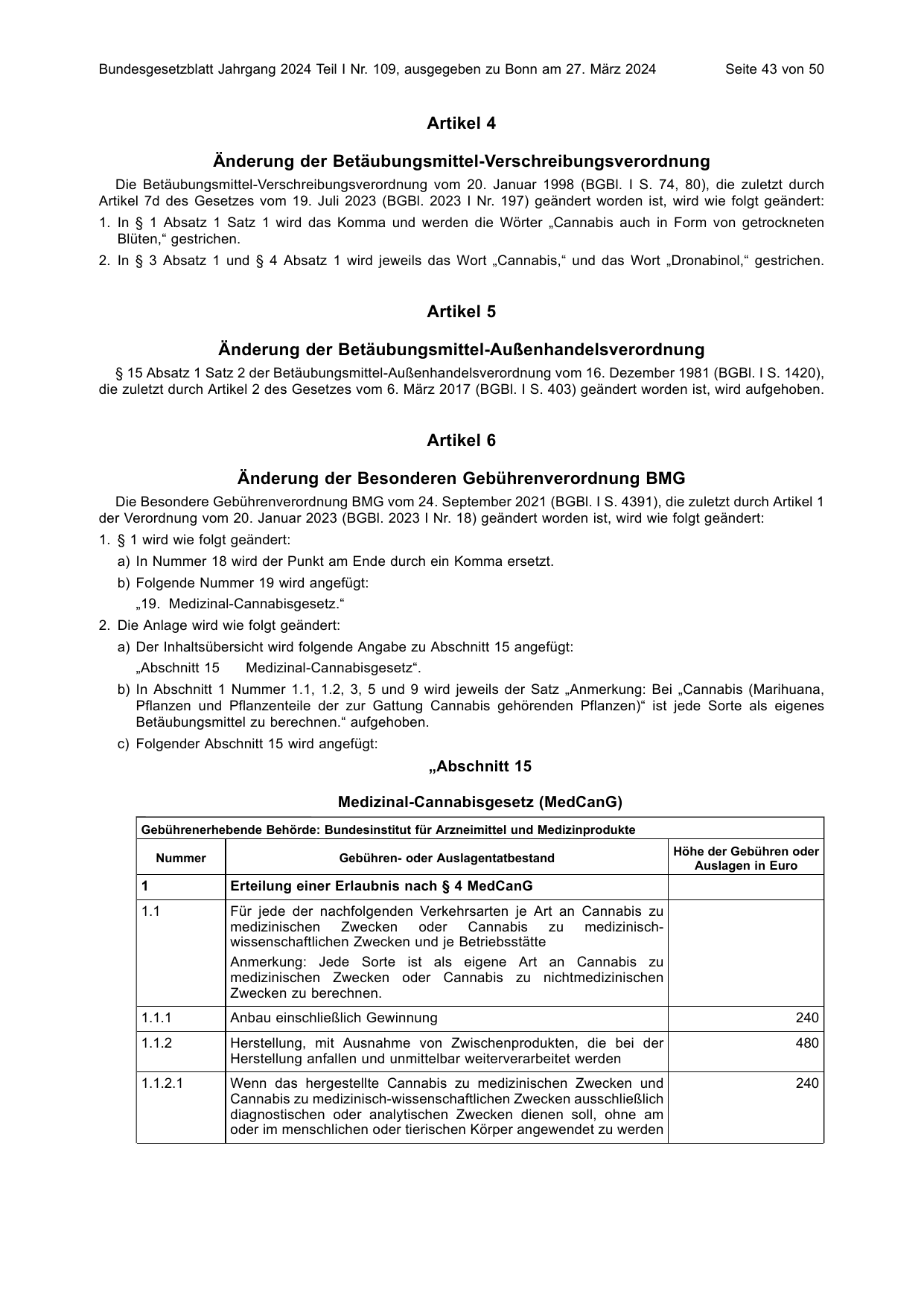 BGBl. 2024, Seite 43 — Originalseite als Abbildung