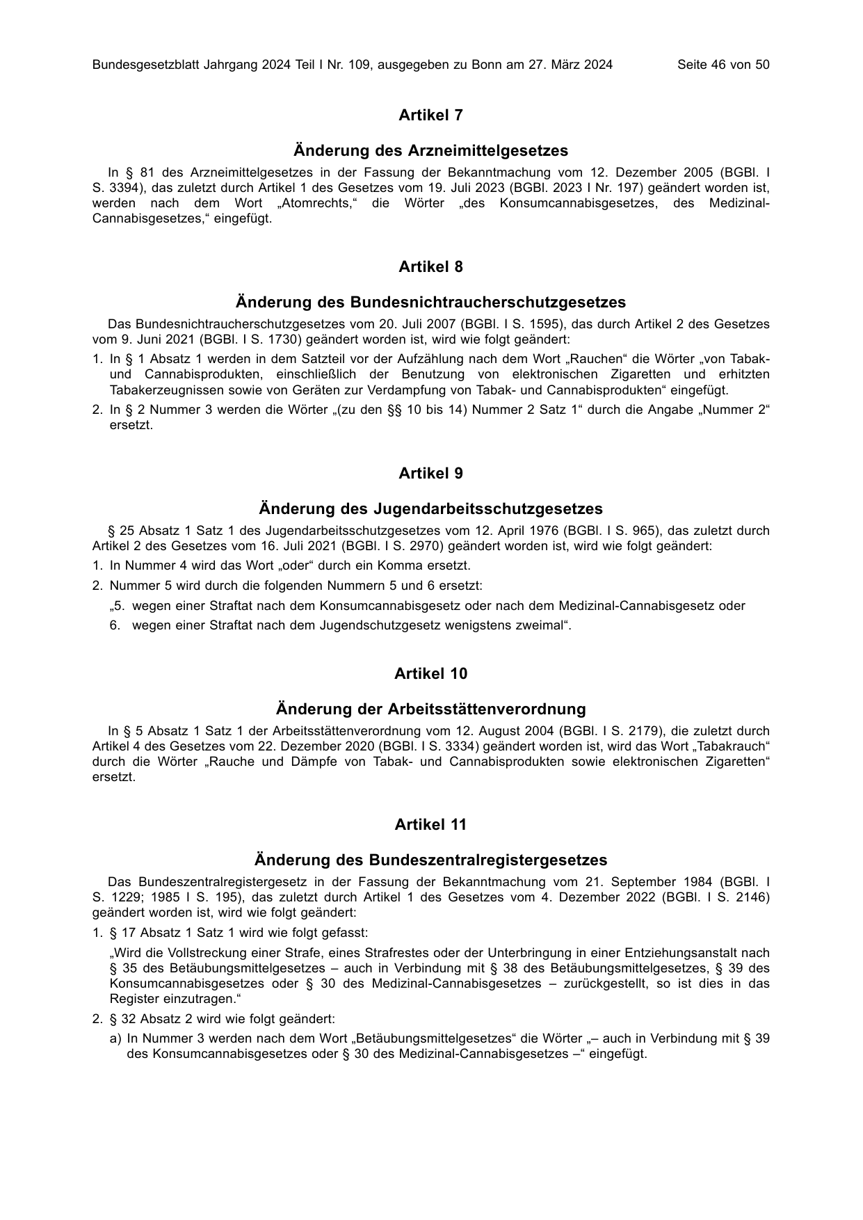 BGBl. 2024, Seite 46 — Originalseite als Abbildung