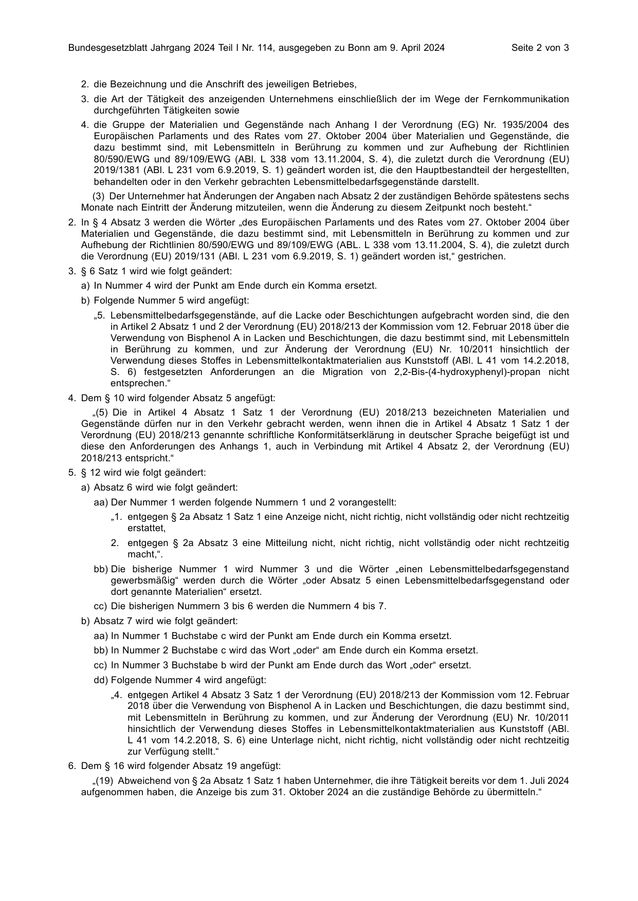 BGBl. 2024, Seite 2 — Originalseite als Abbildung
