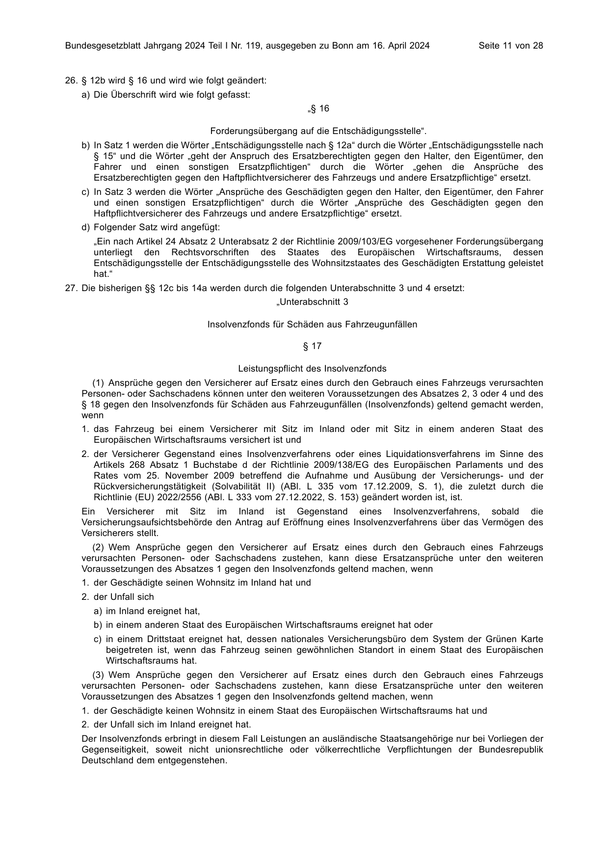 BGBl. 2024, Seite 11 — Originalseite als Abbildung