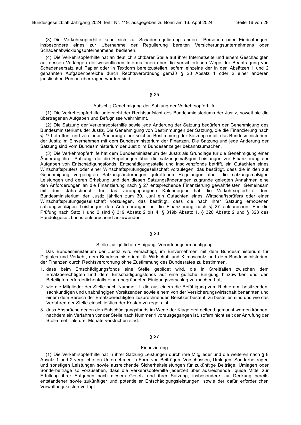 BGBl. 2024, Seite 16 — Originalseite als Abbildung