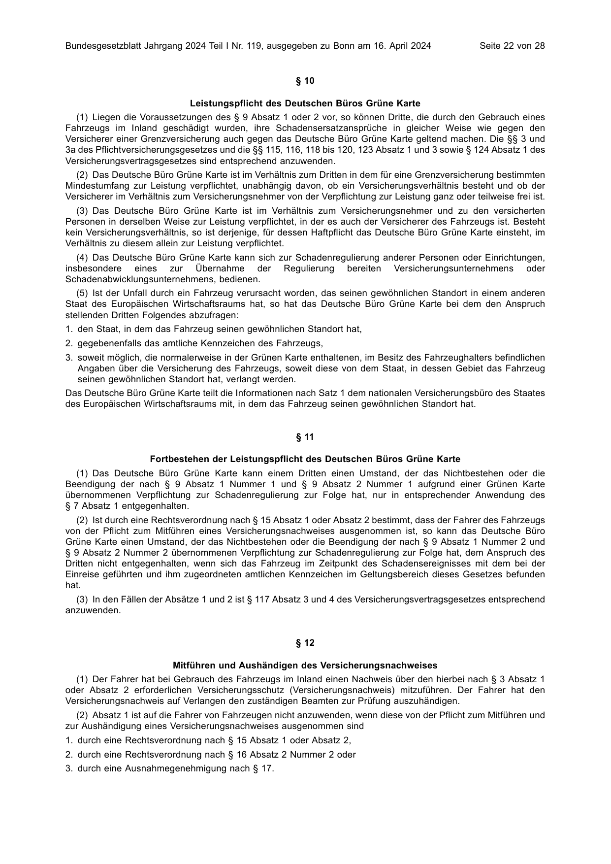 BGBl. 2024, Seite 22 — Originalseite als Abbildung