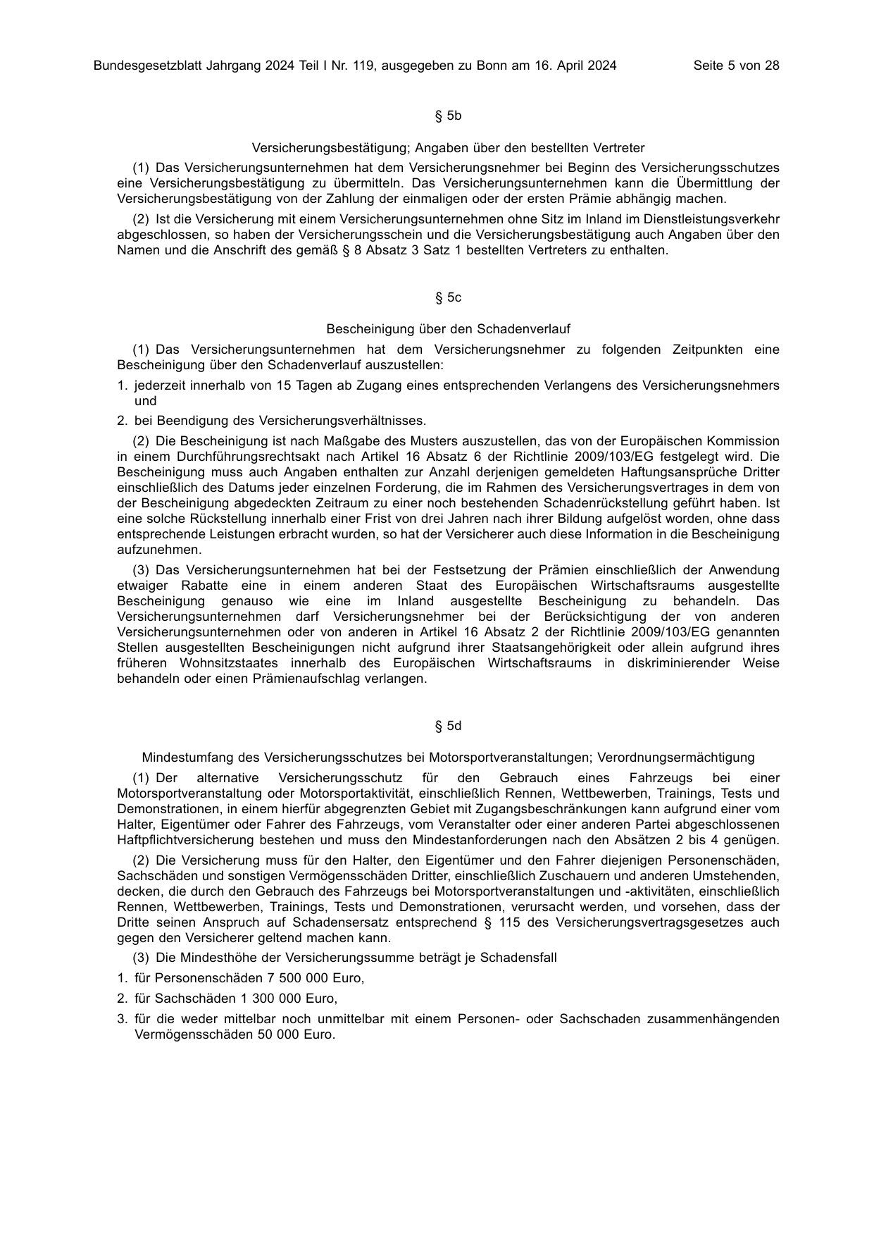 BGBl. 2024, Seite 5 — Originalseite als Abbildung