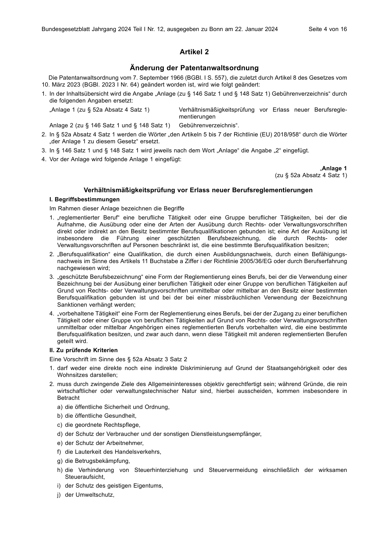 BGBl. 2024, Seite 4 — Originalseite als Abbildung