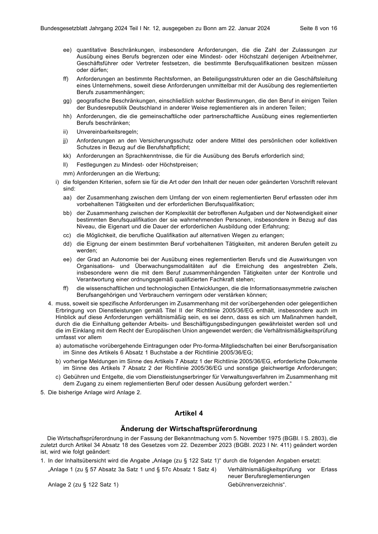 BGBl. 2024, Seite 8 — Originalseite als Abbildung