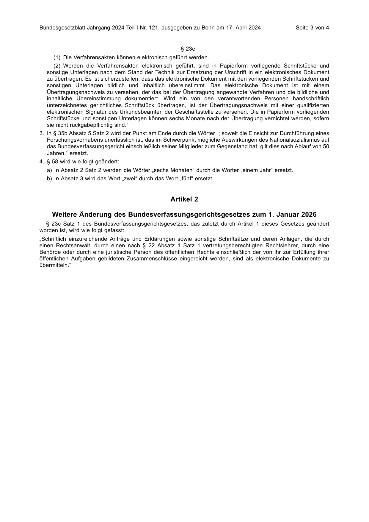 BGBl. 2024, Seite 3 — Originalseite als Abbildung
