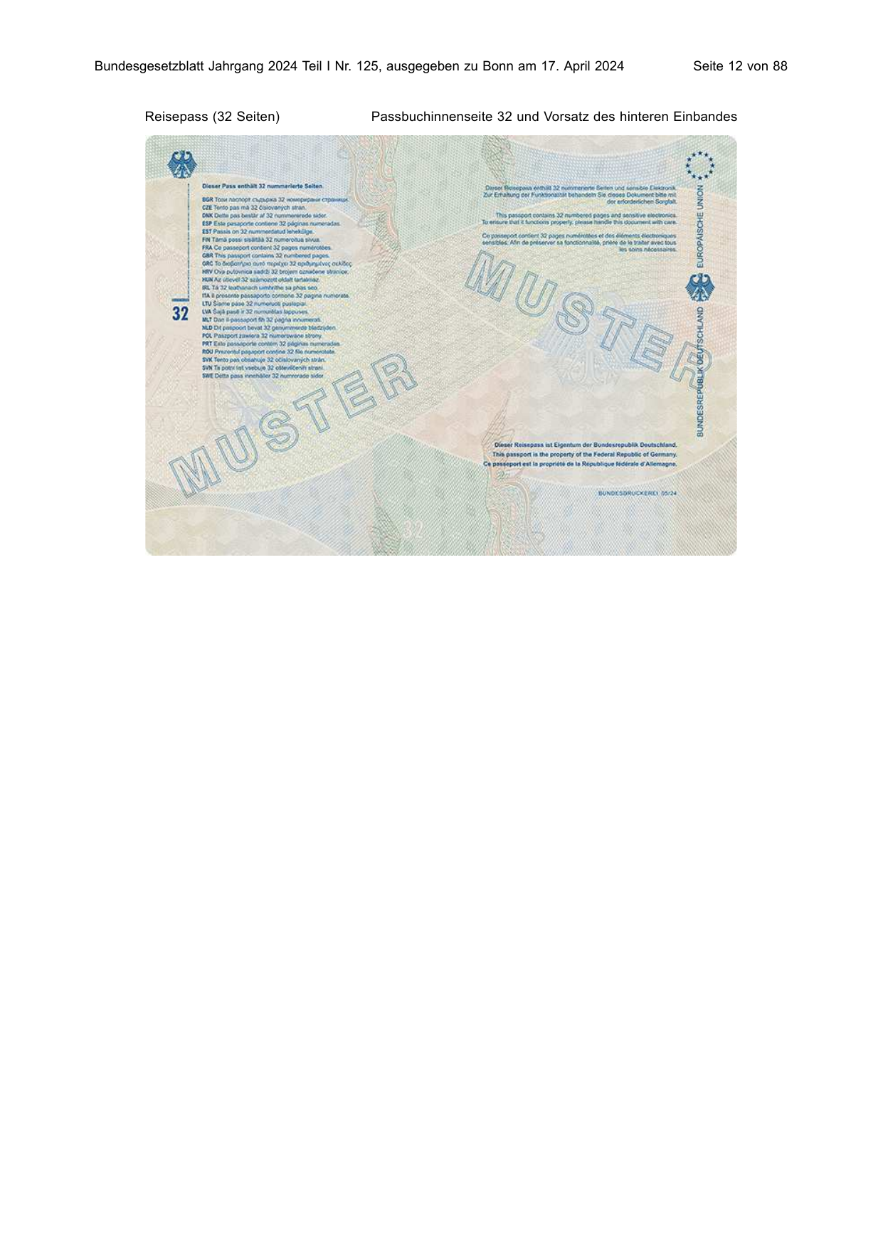 BGBl. 2024, Seite 12 — Originalseite als Abbildung