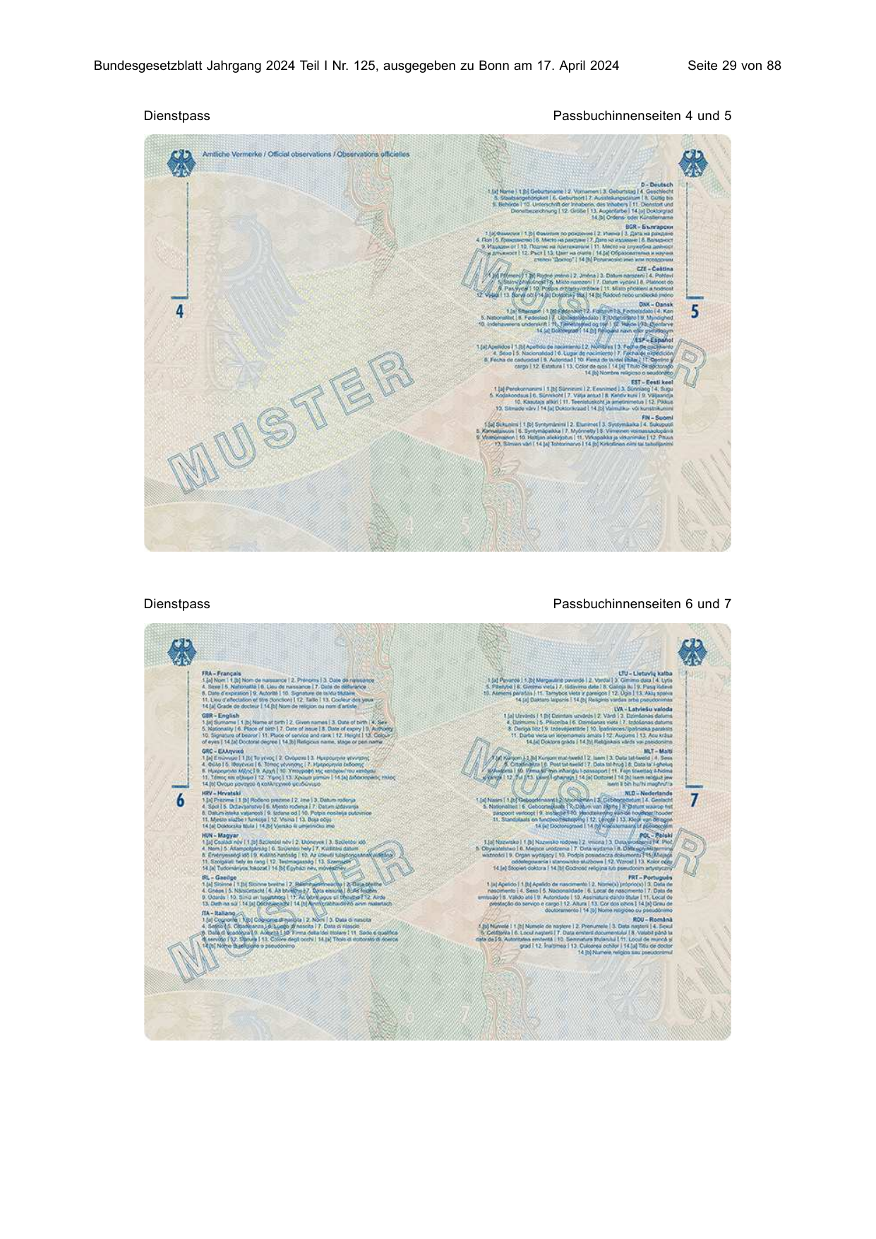 BGBl. 2024, Seite 29 — Originalseite als Abbildung