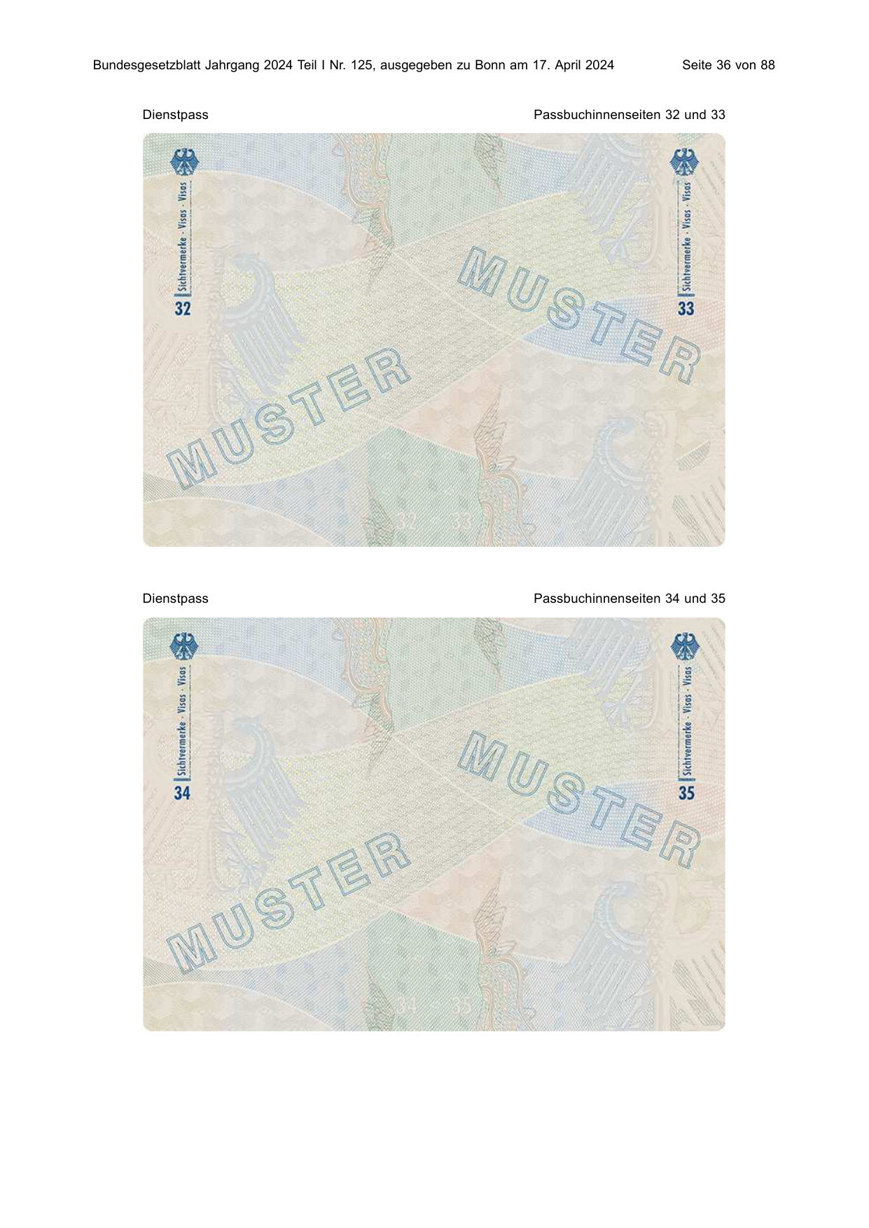 BGBl. 2024, Seite 36 — Originalseite als Abbildung