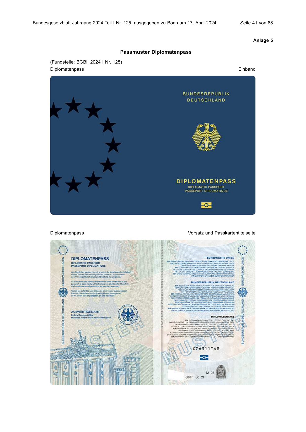 BGBl. 2024, Seite 41 — Originalseite als Abbildung