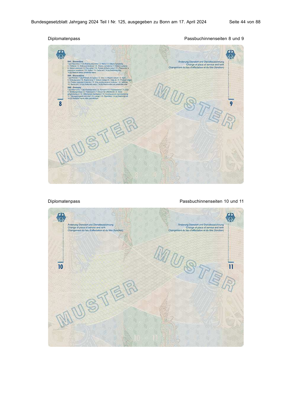 BGBl. 2024, Seite 44 — Originalseite als Abbildung