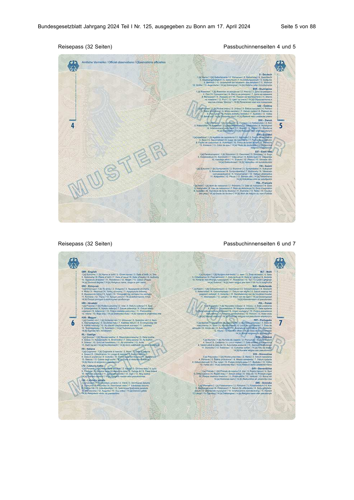 BGBl. 2024, Seite 5 — Originalseite als Abbildung
