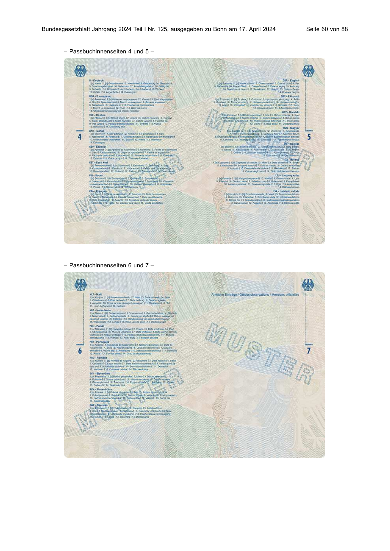 BGBl. 2024, Seite 60 — Originalseite als Abbildung