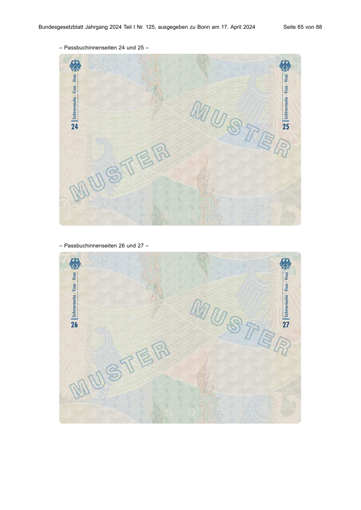 BGBl. 2024, Seite 65 — Originalseite als Abbildung