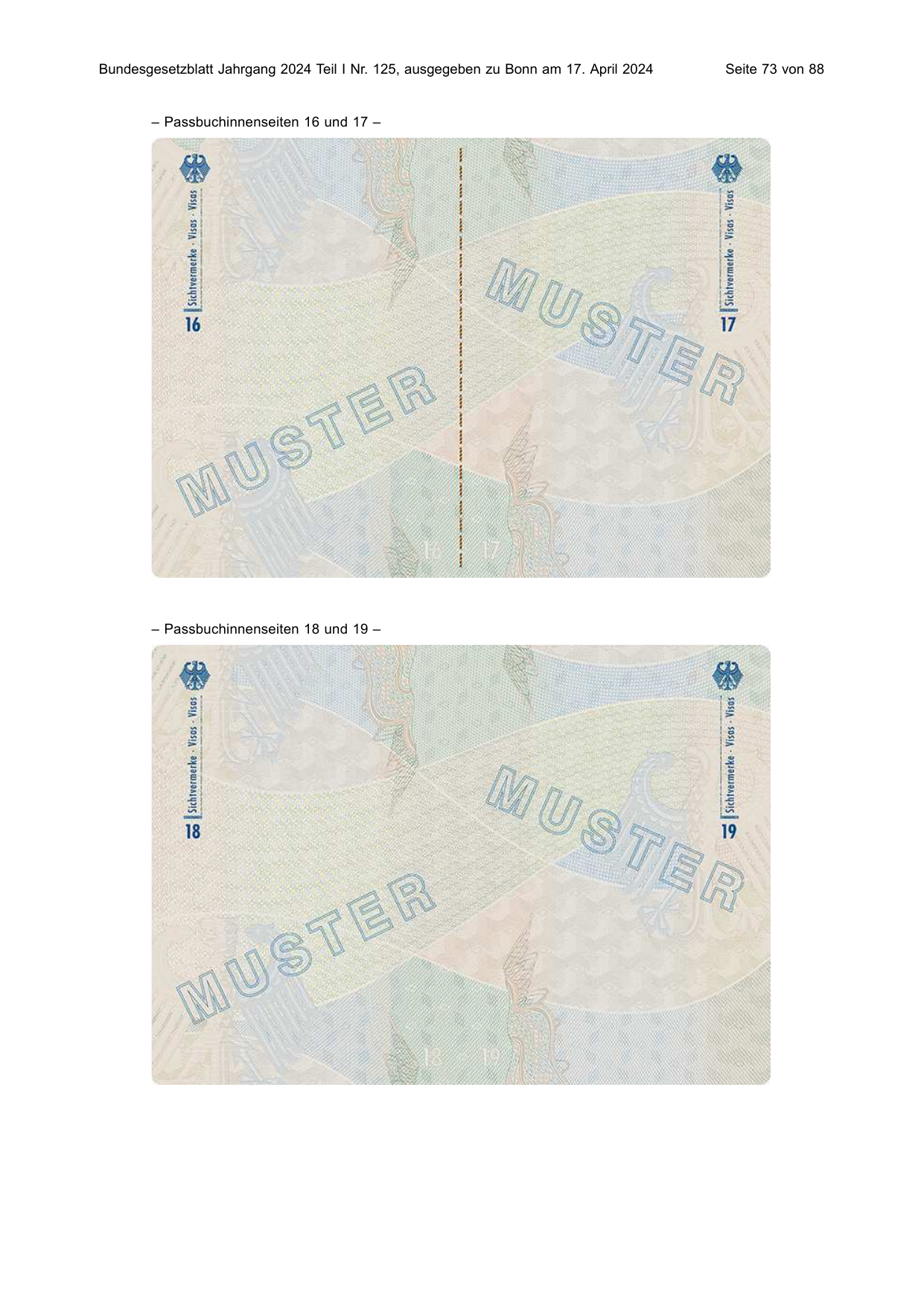 BGBl. 2024, Seite 73 — Originalseite als Abbildung