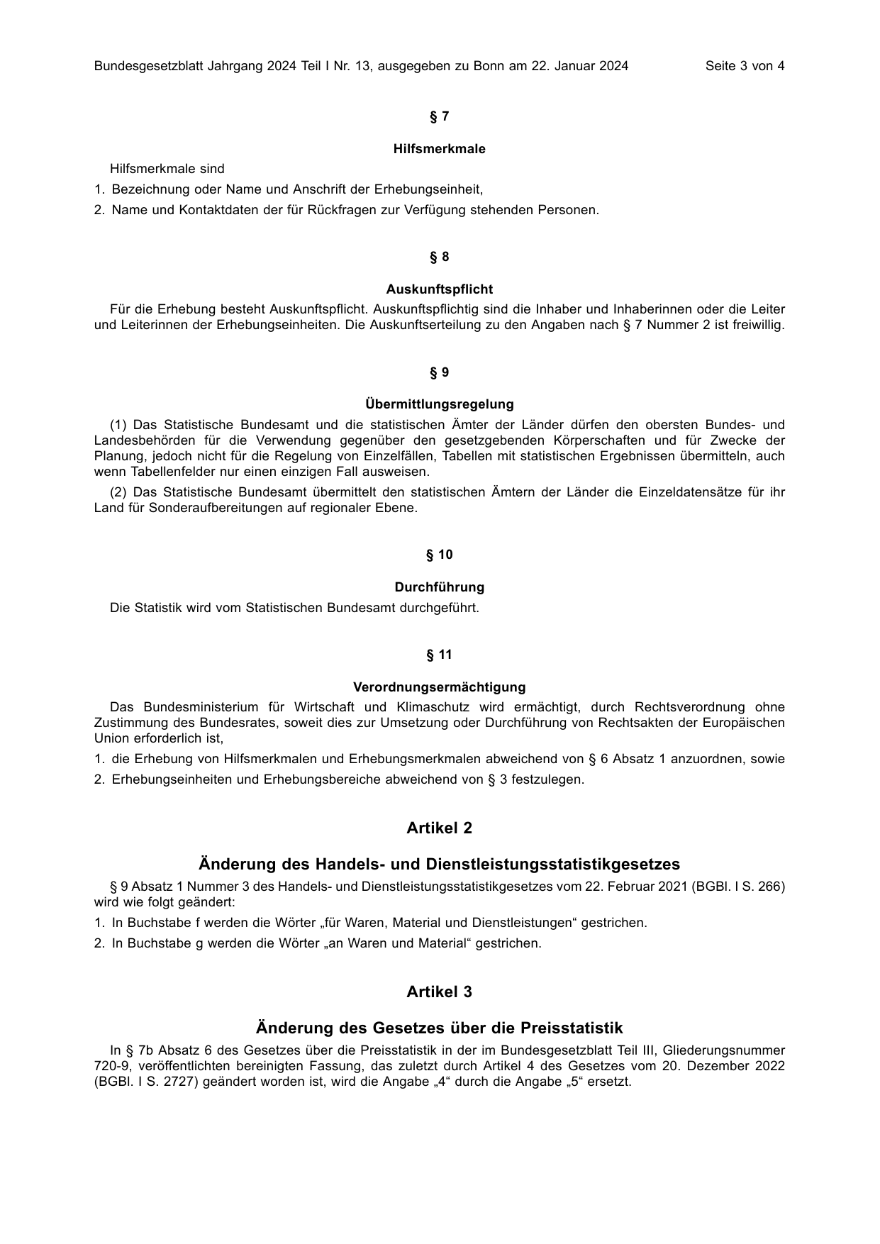 BGBl. 2024, Seite 3 — Originalseite als Abbildung