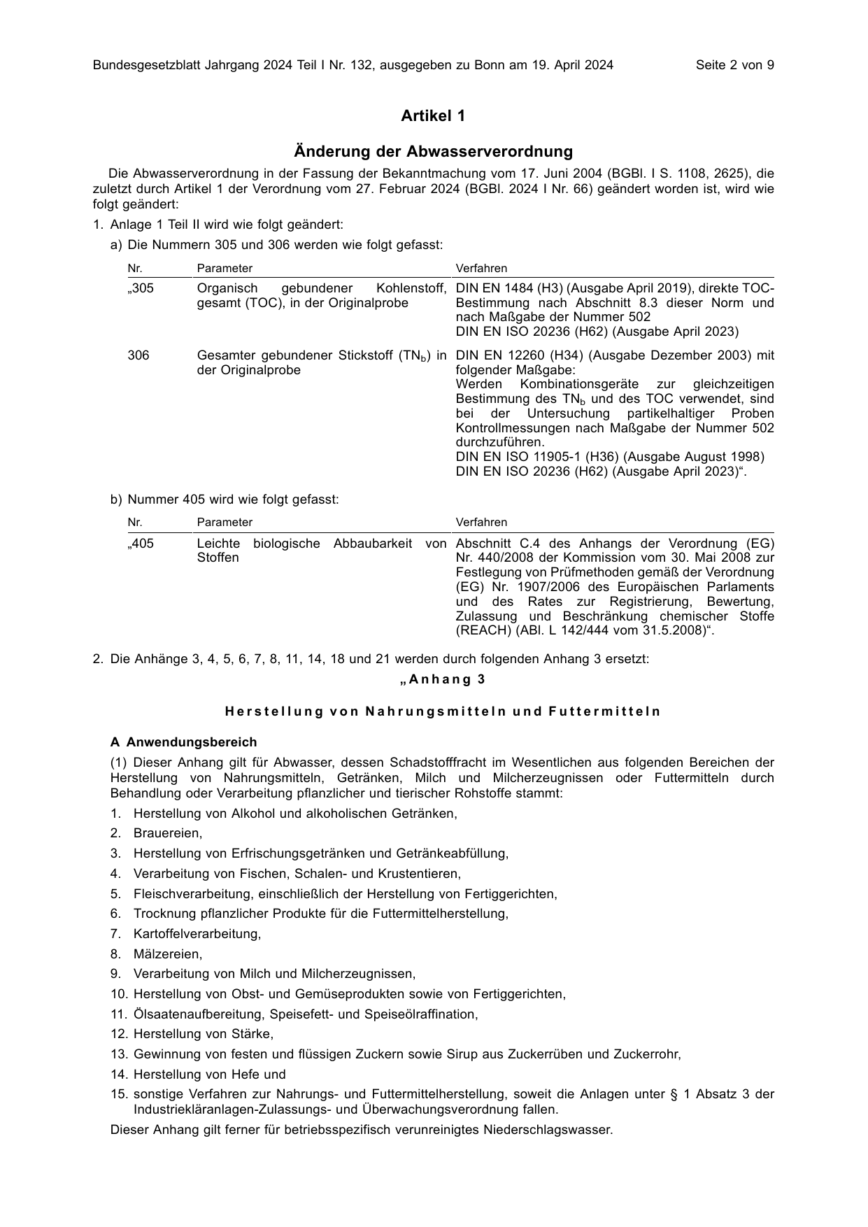BGBl. 2024, Seite 2 — Originalseite als Abbildung