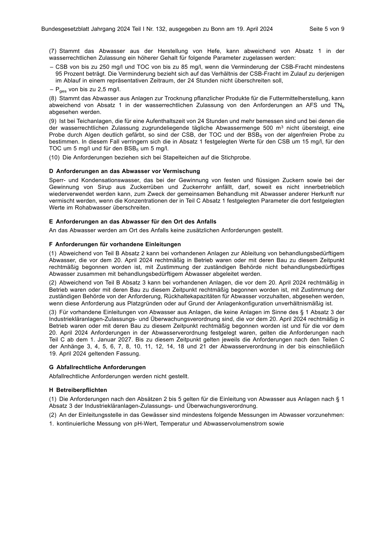 BGBl. 2024, Seite 5 — Originalseite als Abbildung