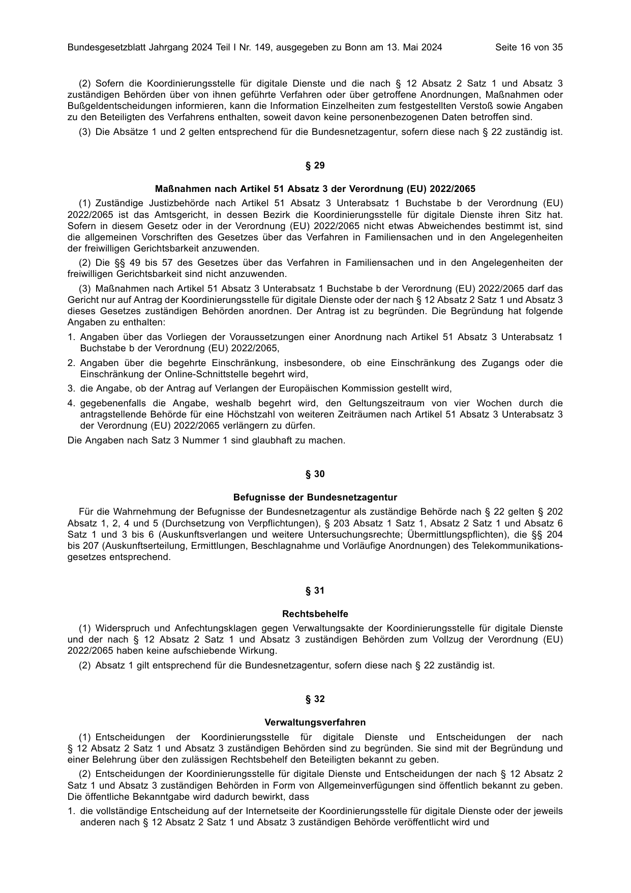 BGBl. 2024, Seite 16 — Originalseite als Abbildung