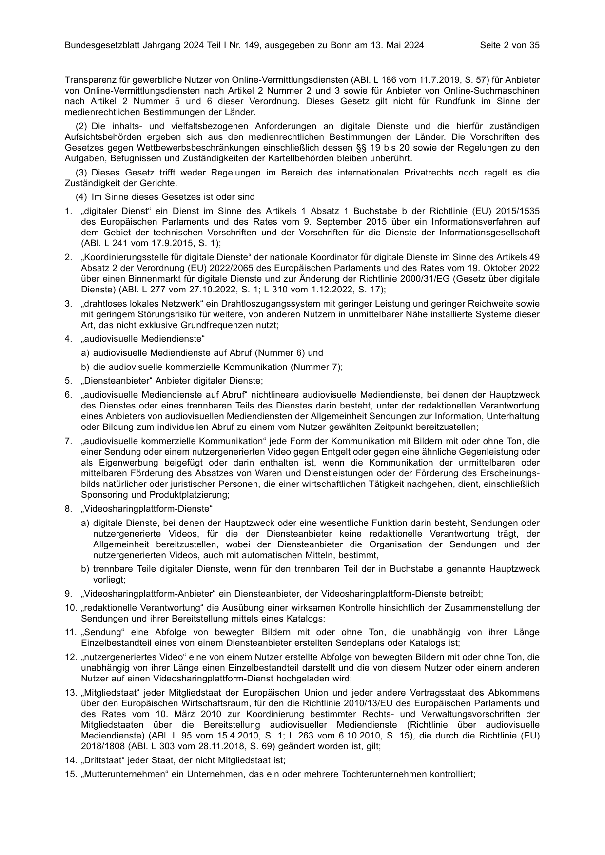BGBl. 2024, Seite 2 — Originalseite als Abbildung