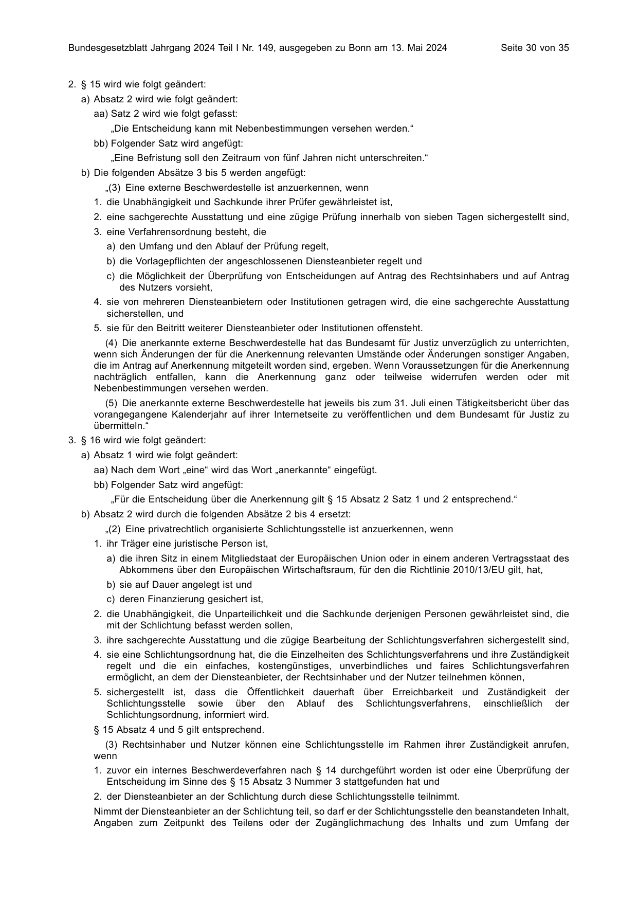 BGBl. 2024, Seite 30 — Originalseite als Abbildung