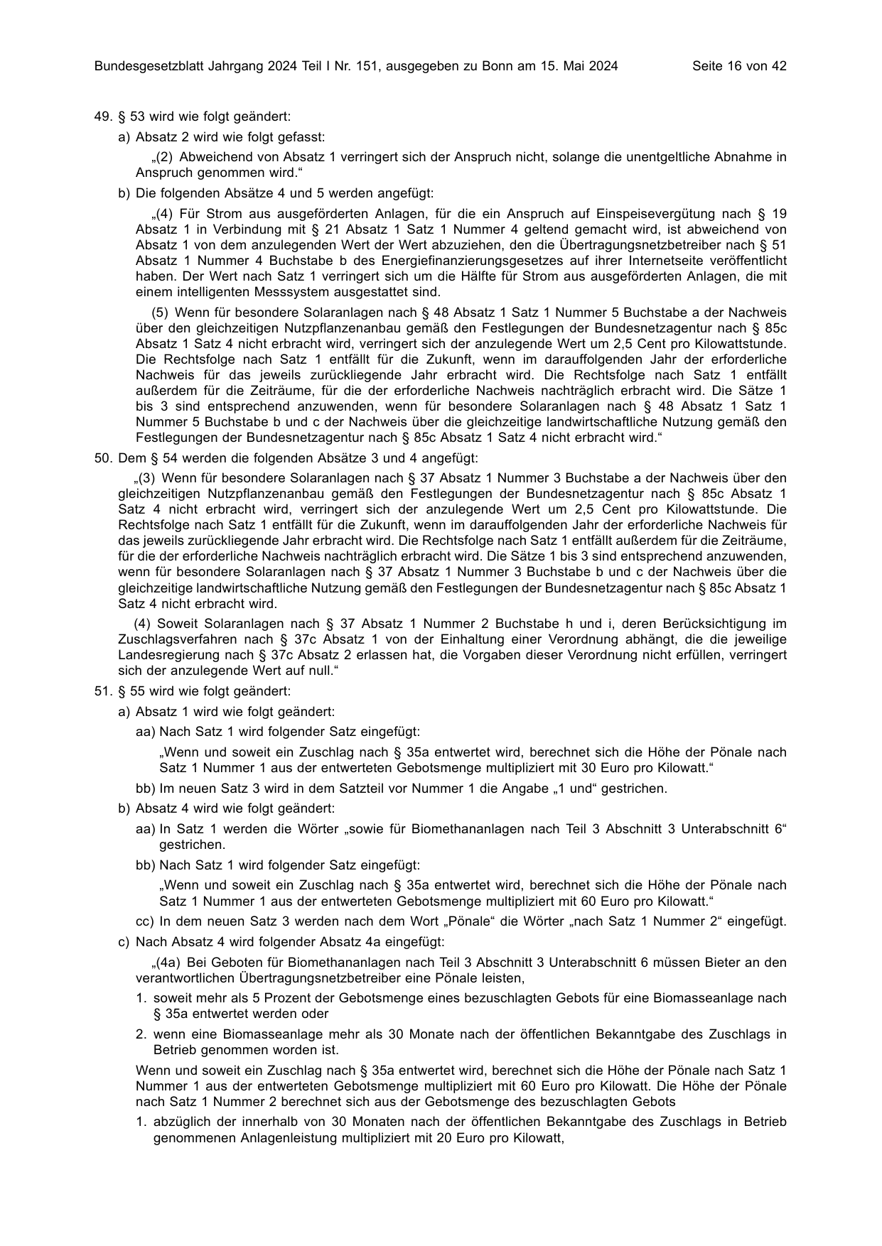 BGBl. 2024, Seite 16 — Originalseite als Abbildung