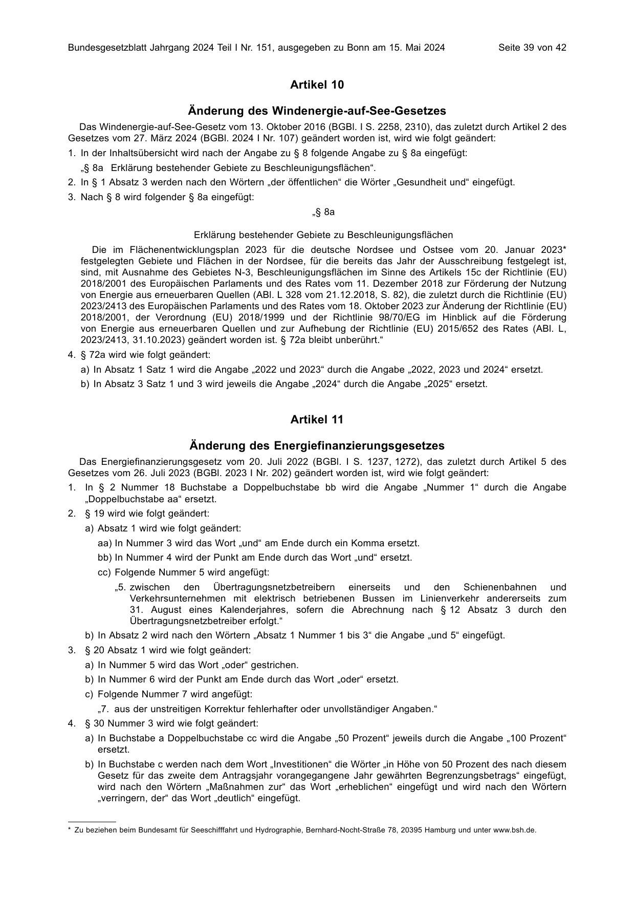 BGBl. 2024, Seite 39 — Originalseite als Abbildung
