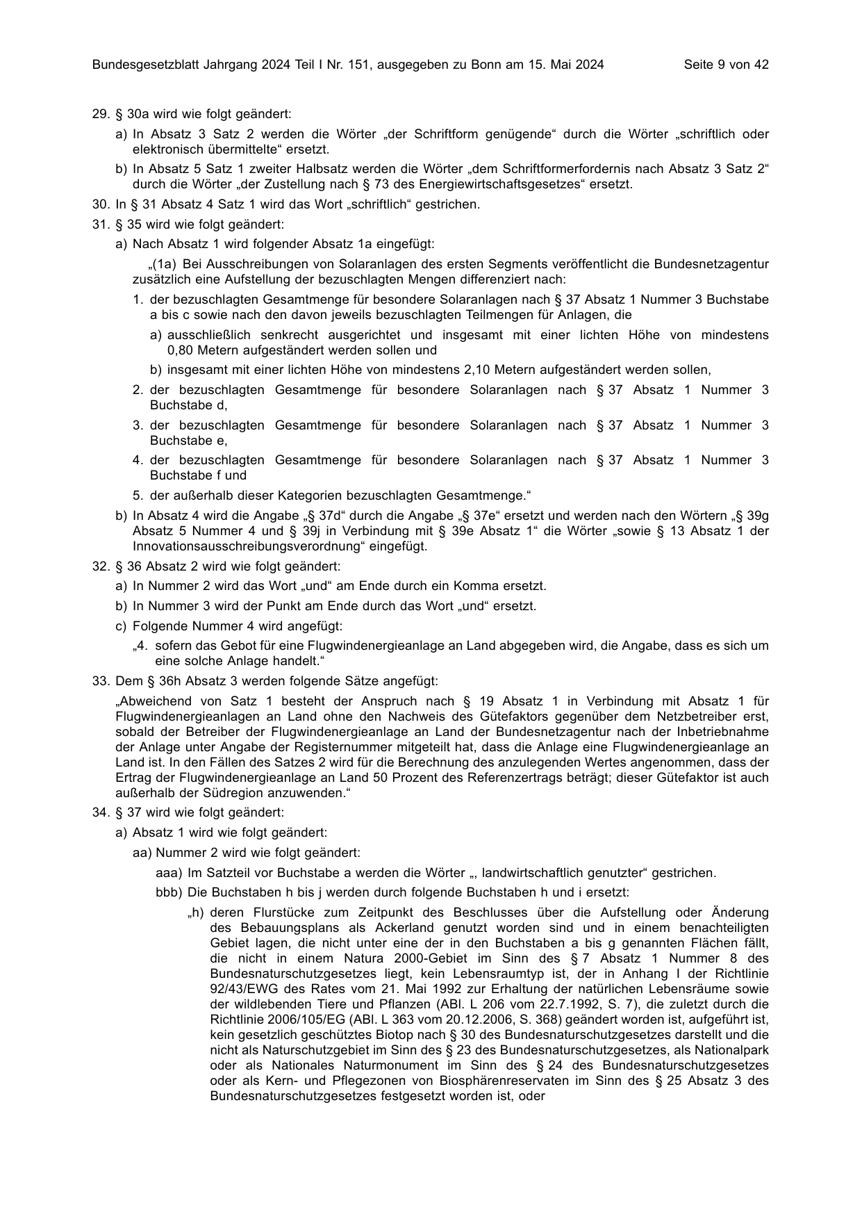 BGBl. 2024, Seite 9 — Originalseite als Abbildung