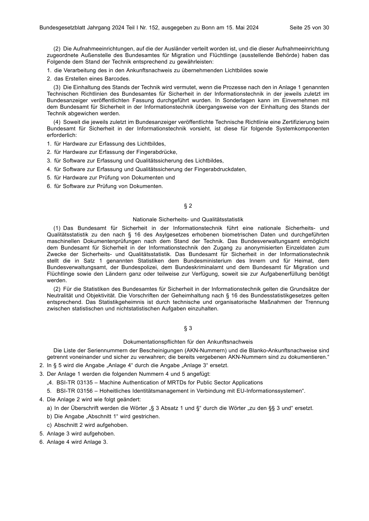 BGBl. 2024, Seite 25 — Originalseite als Abbildung