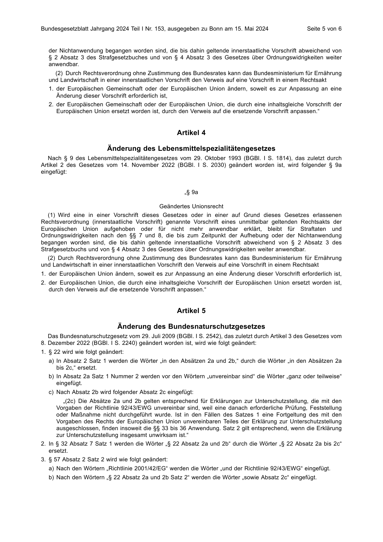 BGBl. 2024, Seite 5 — Originalseite als Abbildung