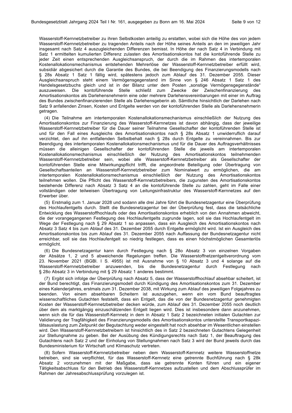 BGBl. 2024, Seite 9 — Originalseite als Abbildung