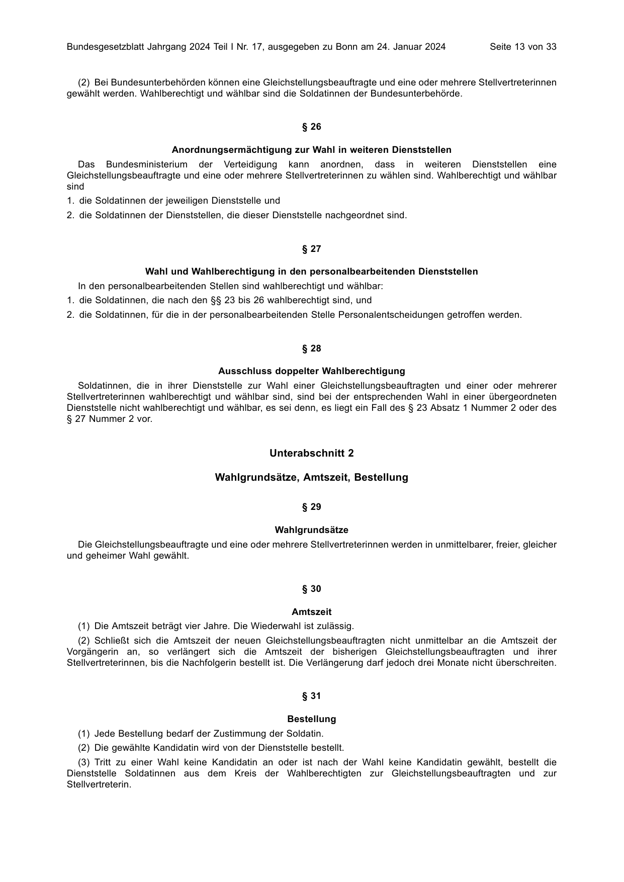 BGBl. 2024, Seite 13 — Originalseite als Abbildung
