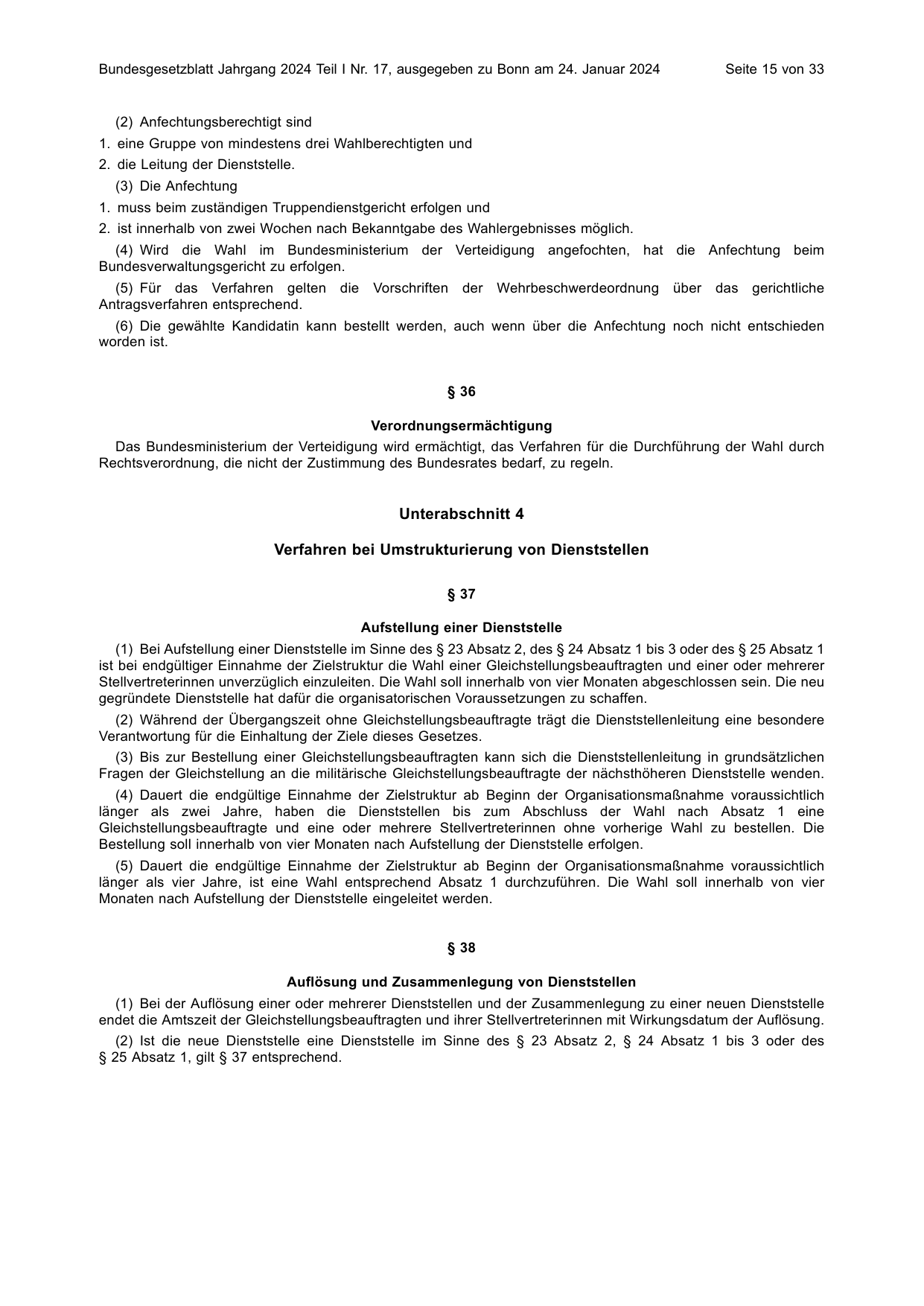 BGBl. 2024, Seite 15 — Originalseite als Abbildung