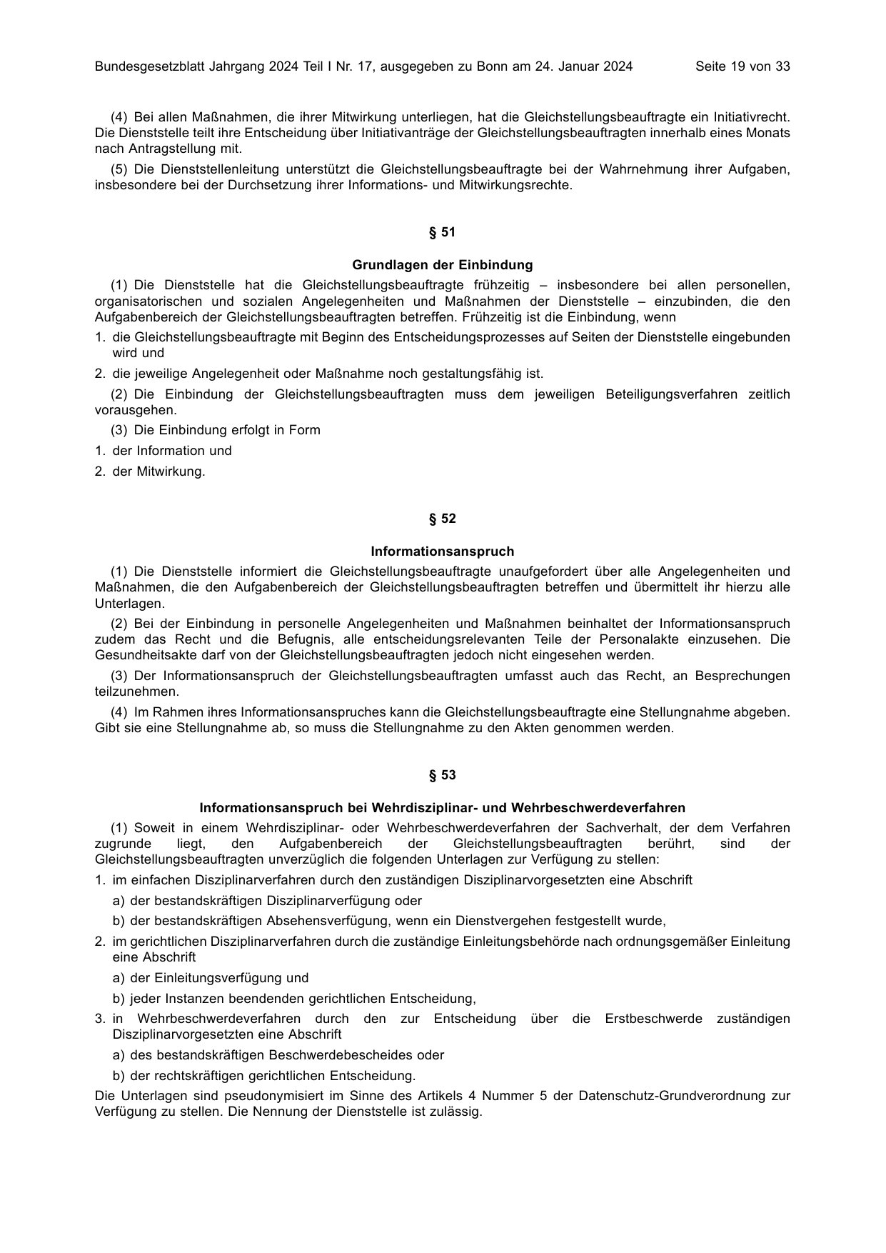 BGBl. 2024, Seite 19 — Originalseite als Abbildung