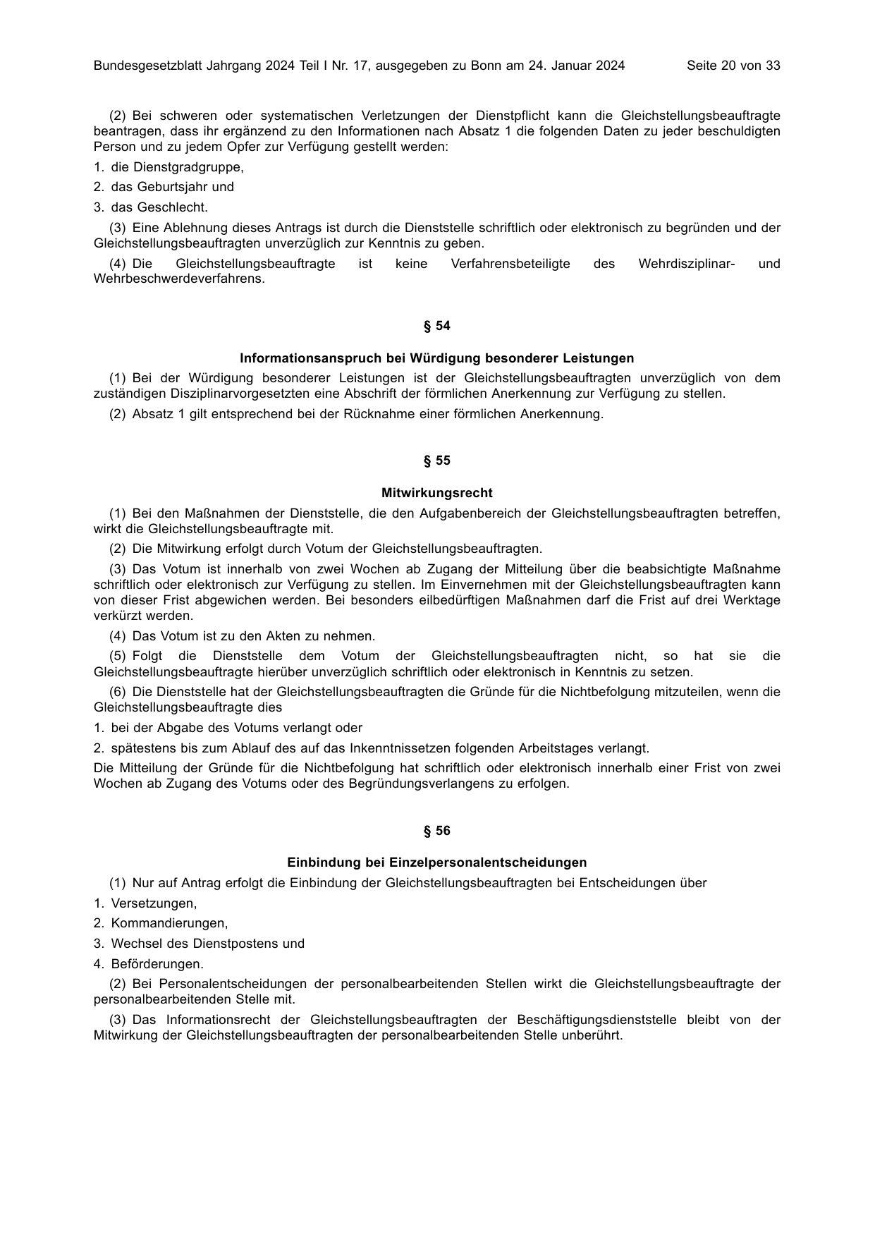 BGBl. 2024, Seite 20 — Originalseite als Abbildung