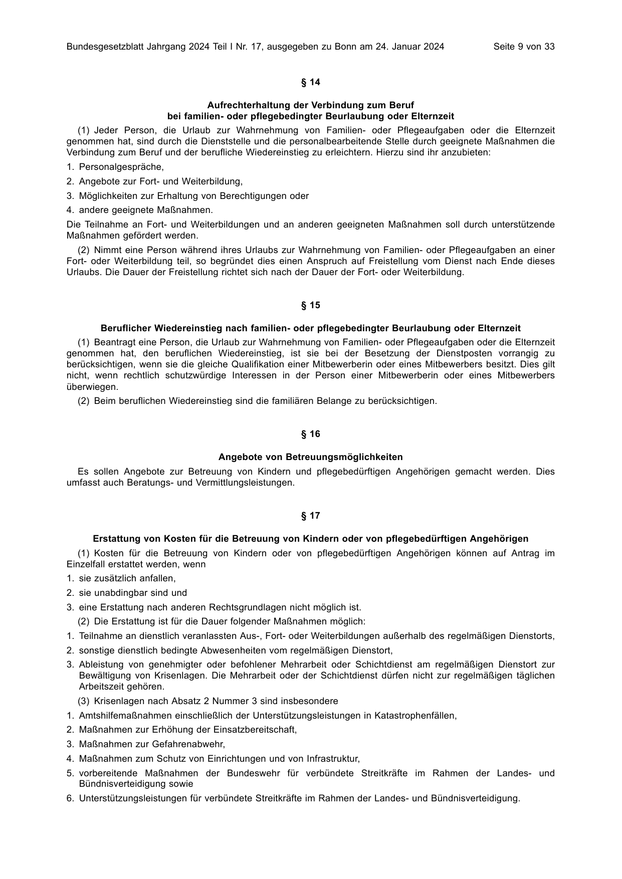 BGBl. 2024, Seite 9 — Originalseite als Abbildung