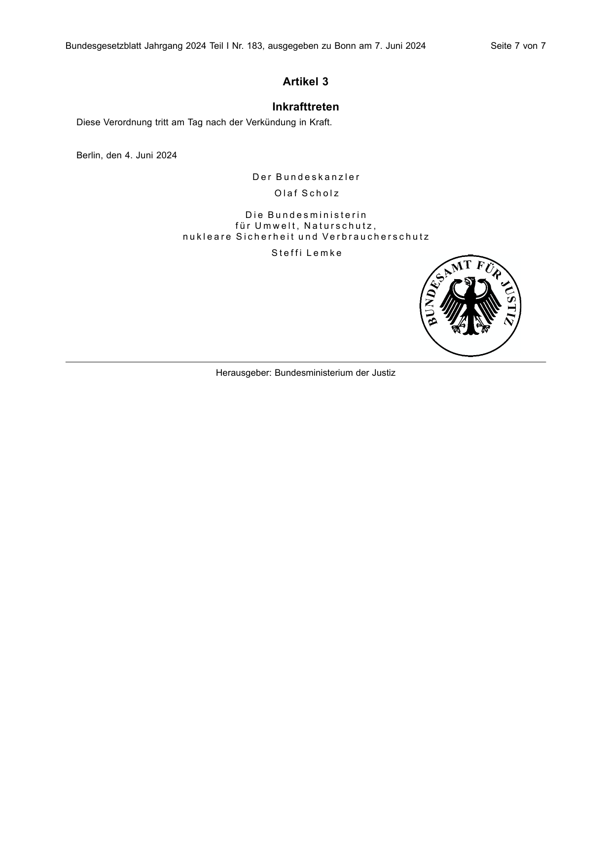 BGBl. 2024, Seite 7 — Originalseite als Abbildung