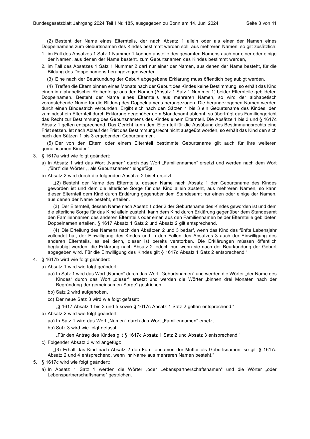 BGBl. 2024, Seite 3 — Originalseite als Abbildung