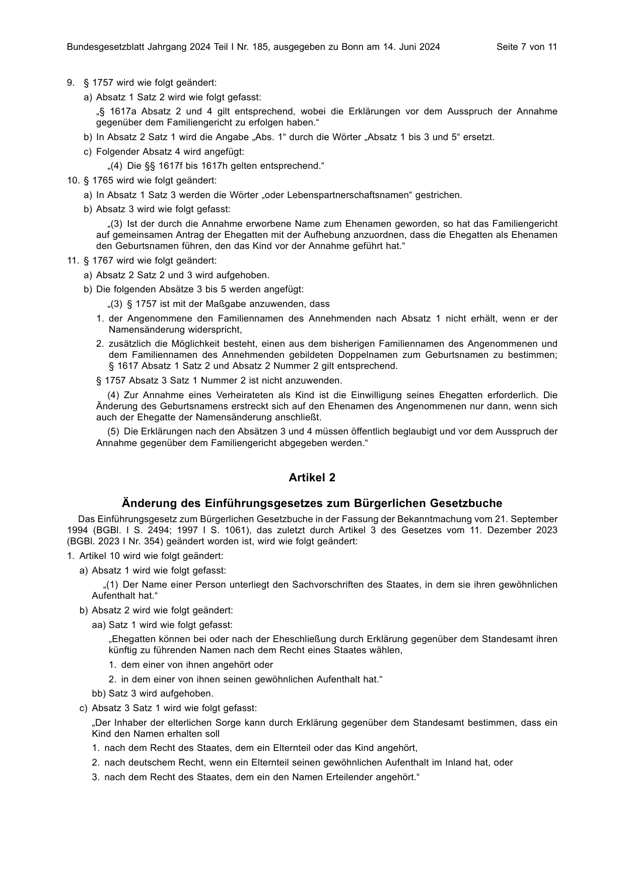 BGBl. 2024, Seite 7 — Originalseite als Abbildung